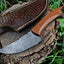 Premium Custom Damascus Steel Hunting Knife for Outdoor Adventures - Korvel
