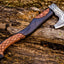 Exquisite Handcrafted Battle Axe with Engraved 1095 Steel Blade & Elegant Rosewood Handle – KBS Knives Store - Korvel