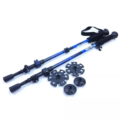 Yukon Charlies Advanced Trekking Poles - Black/Blue