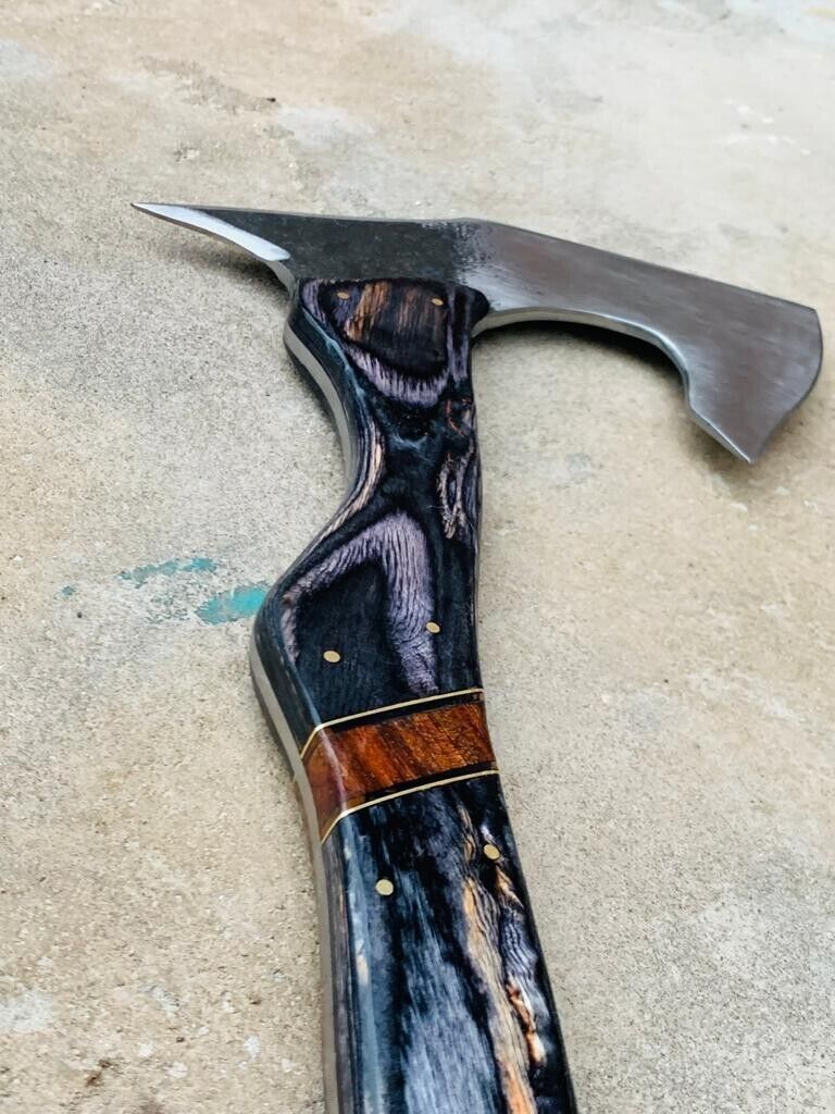 Ultimate Precision Throwing Tomahawk – Handcrafted 1095 Steel Blade with Luxurious Rosewood Handle - Korvel