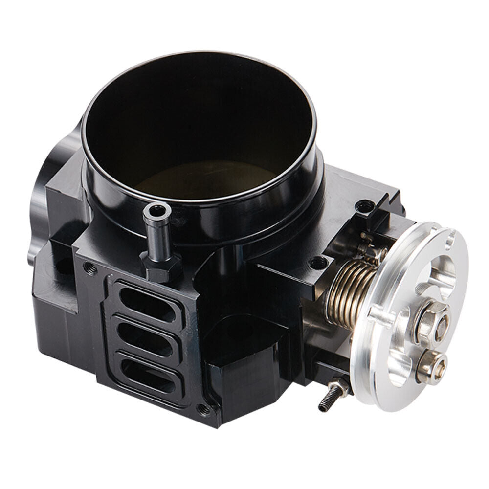 High-Performance 70mm Black Billet Aluminum Throttle Body for Honda K-Series Engines - Korvel