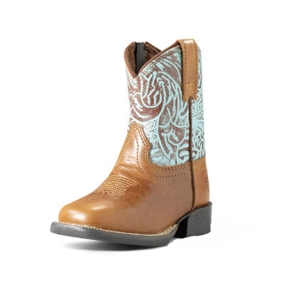 Ariat Toddler Roundup Boots in Turquoise