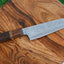 Mastercraft Santoku Knife: Handcrafted Damascus Steel with Rosewood Handle & Leather Case - Korvel
