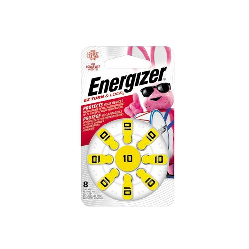 Batteries auditives Zinc Air Energizer, taille 312 (6 pièces)