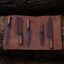 Artisan Damascus Steel Knife Set with Elegant Rosewood Handles - Korvel