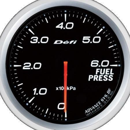 DEFI Advance BF 60mm White Metric Fuel Pressure Gauge - Precision Performance - Korvel