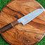 Mastercraft Santoku Knife: Handcrafted Damascus Steel with Rosewood Handle & Leather Case - Korvel