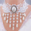 Collar de Cadena de Encaje Negro Elegante para Mujeres