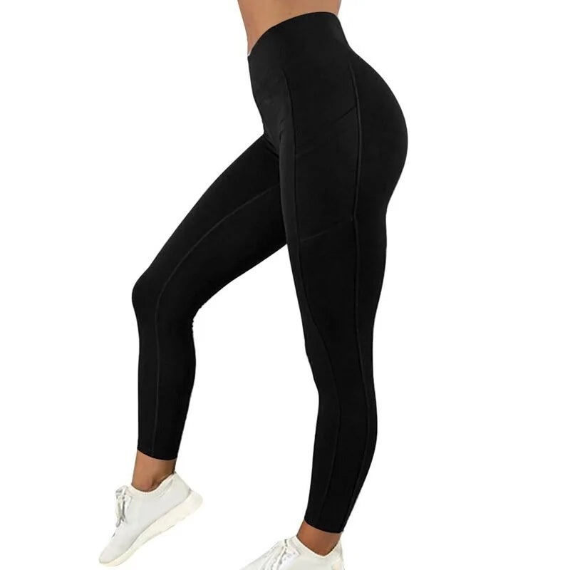 Pantalones de Yoga y Correr Premium con Bolsillo Lateral