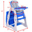 3-in-1 Convertible High Chair and Table Set - Blue