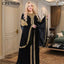 Ensemble Abaya Floral Doré