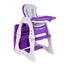 Silla alta y mesa 3 en 1 convertible - Púrpura