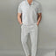 Traje de Pantalones con Cremallera de Manga Corta