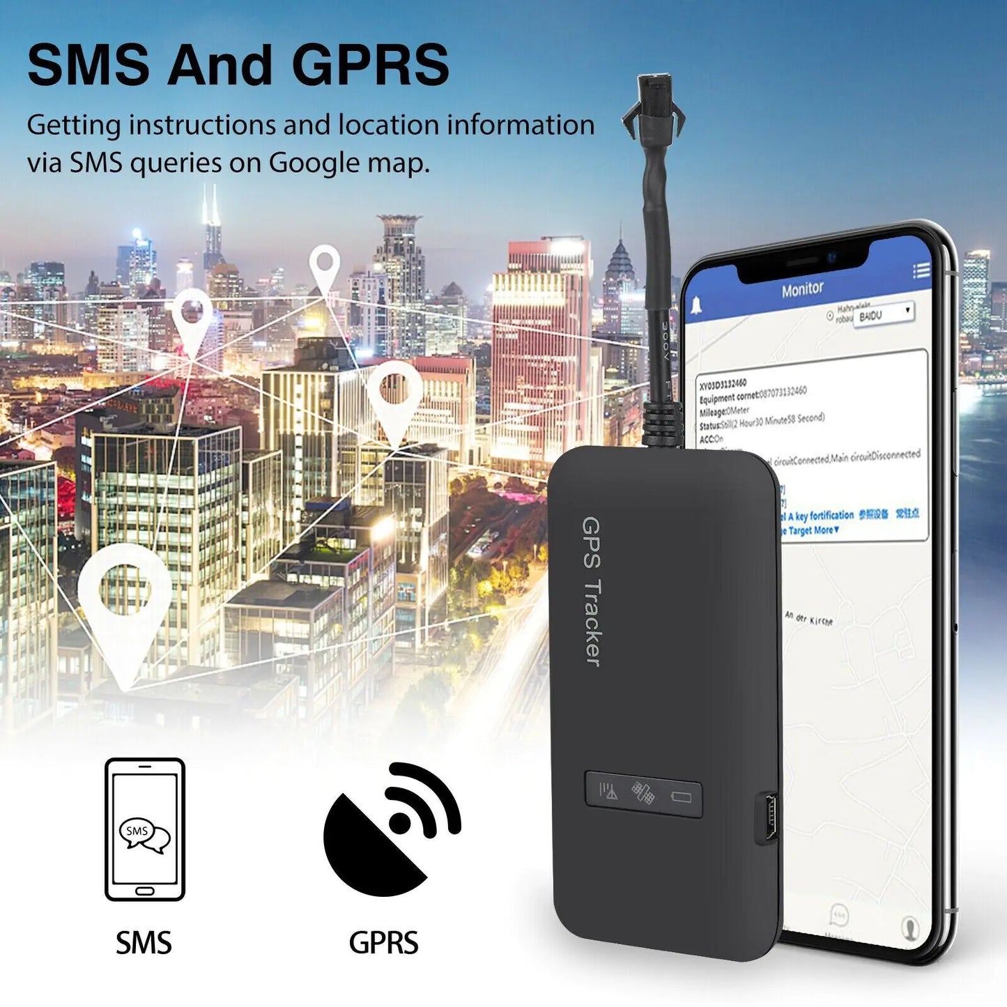 Premium Real-Time GPS Tracker for Vehicles and Motorcycles