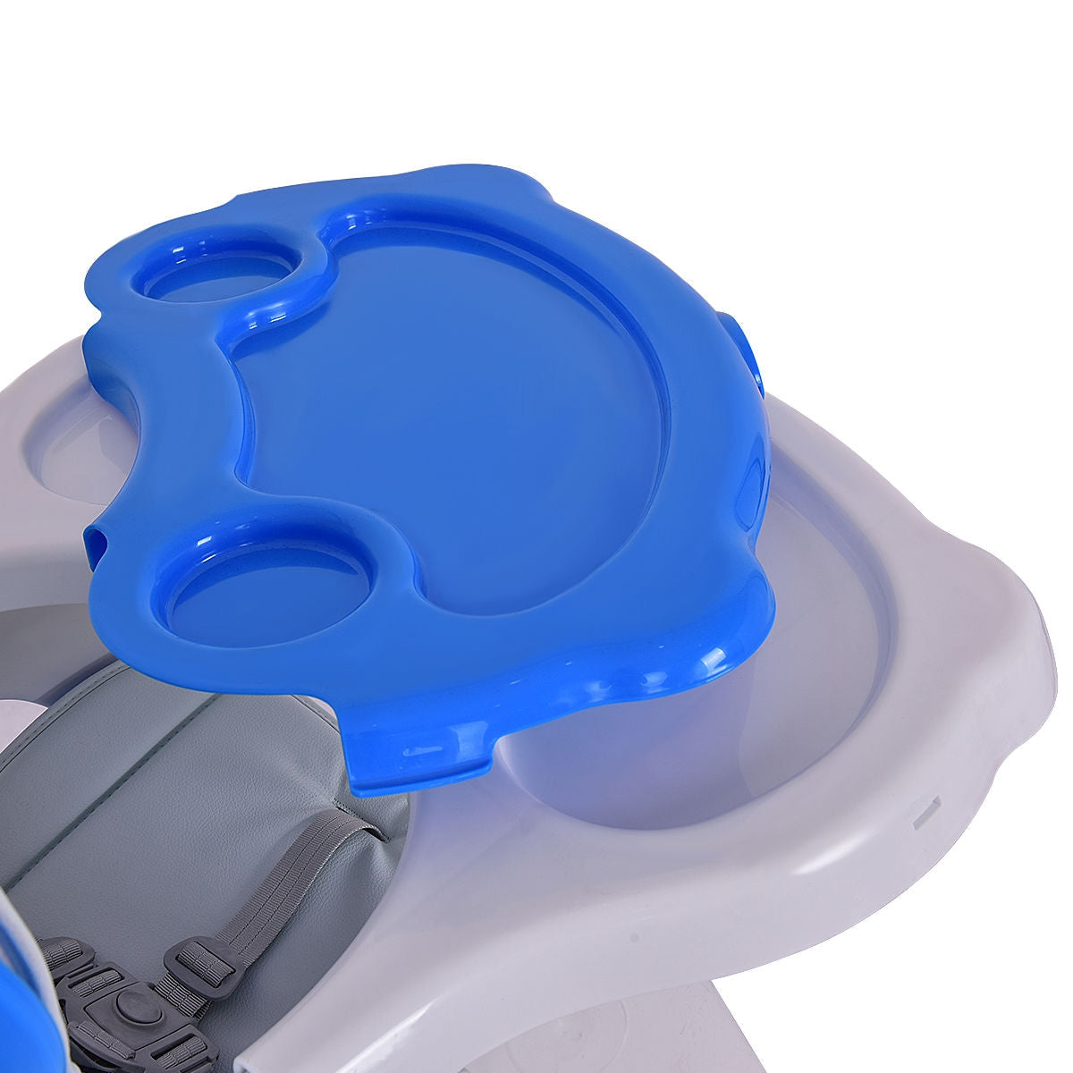 3-in-1 Convertible High Chair and Table Set - Blue