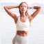 Sostén Deportivo Push Up con Tiras Blancas para Ropa Activa