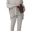 Ensemble de Loungewear Oversized pour Femmes AGSEEM - Gris Clair