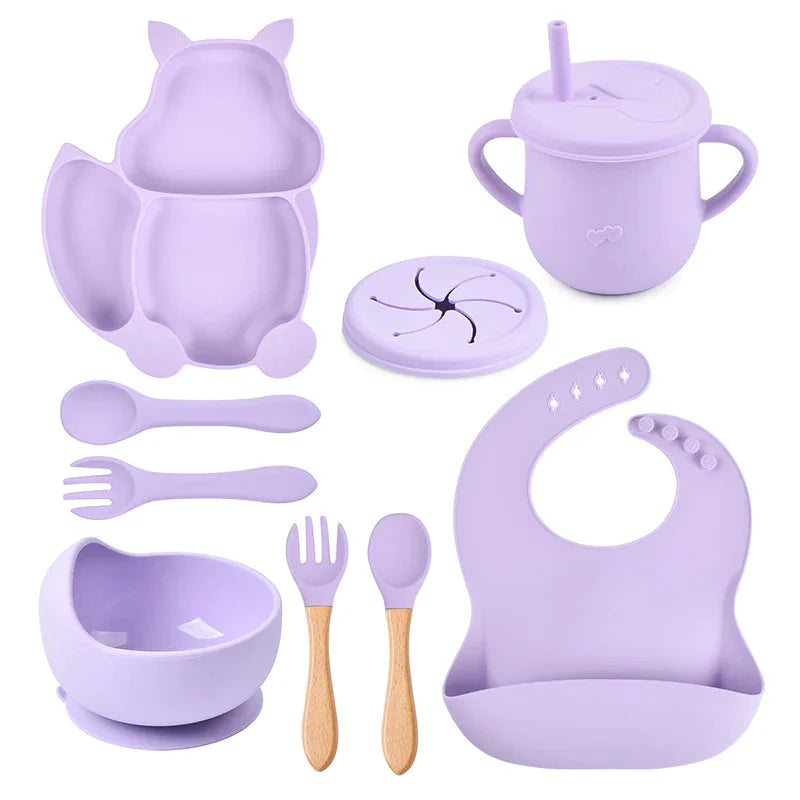 Premium Baby Silicone Feeding Set for Easy Mealtime