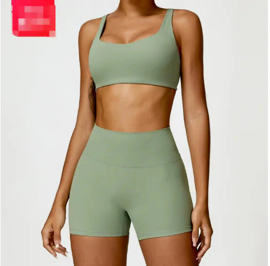 Conjunto de Sujetador y Pantalones de Tela Elegante