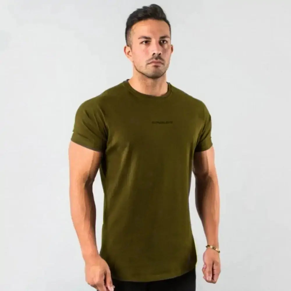 T-shirt de gym ajusté pour hommes premium