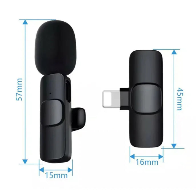 Microphone d'enregistrement clip-on omnidirectionnel
