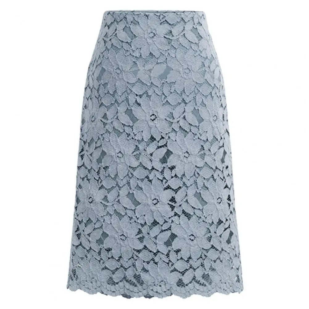 Falda de Encaje Elegante para Oficina