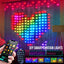 Luces de Cortina RGB Inteligentes LED Bluetooth - Guirnalda de Luces Versátil