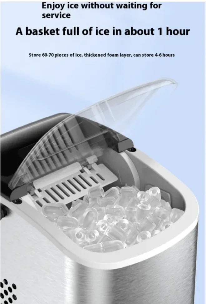 Compact Home Ice Maker for Effortless Entertaining