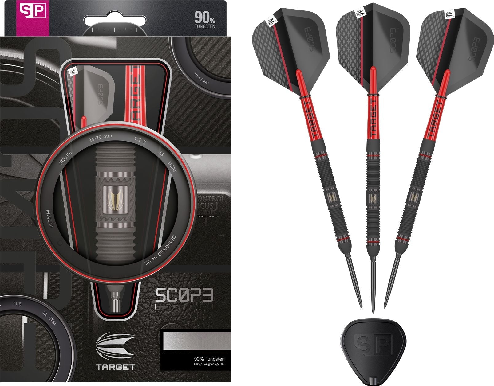 Precision Crafted Scope Swiss Point Steel Tip Darts - Korvel