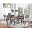 Elegant Set of 2 Dark Brown Dining Chairs with Upholstered Seats