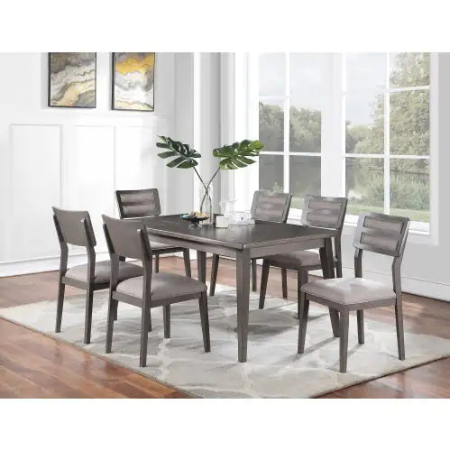Elegant Set of 2 Dark Brown Dining Chairs with Upholstered Seats