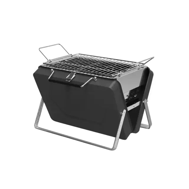 Gril à Charbon Pliable Portable pour Camping - Acier Inoxydable