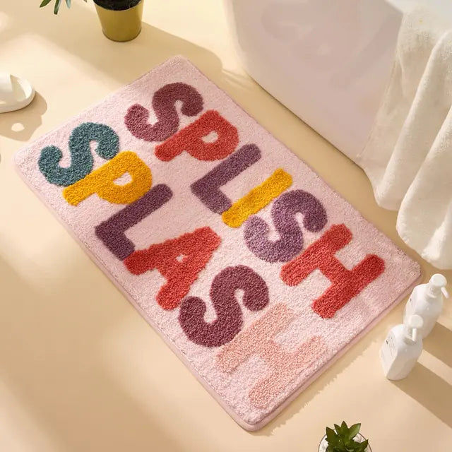 Alfombra de baño antideslizante suave y absorbente de lujo Inyahome