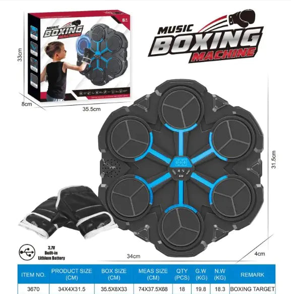 Cible de Boxe Interactive avec Musique Bluetooth