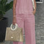 Femke Elegant Summer Set: Sleeveless Top & Wide Leg Pants