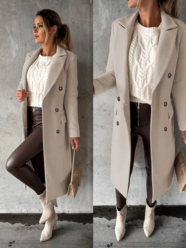 Elegant Business Casual Overcoat for Women