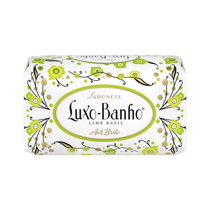 Savon de bain de luxe Ach. Brito au basilic et citron 350g