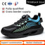 Safety shoes anti smashing anti piercing anti slip wear-resistant steel toe shoes lazy no tie safety shoes - Korvel