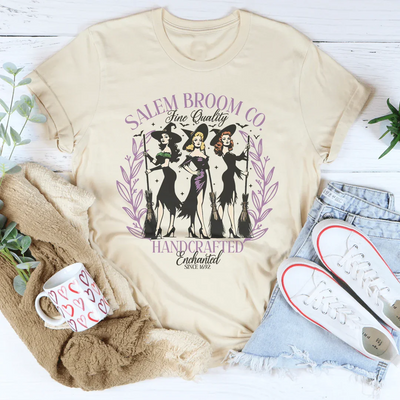 Salem Broom Co Handcrafted Enchanted Tee