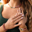 Natural Gemstone Necklace + 14k Gold Filled Toggle : Sandbar - Korvel