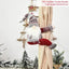 Santa Claus Elk Christmas Curtain Tieback Decor