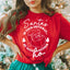 Camiseta "Santa está en tu camino de entrada"