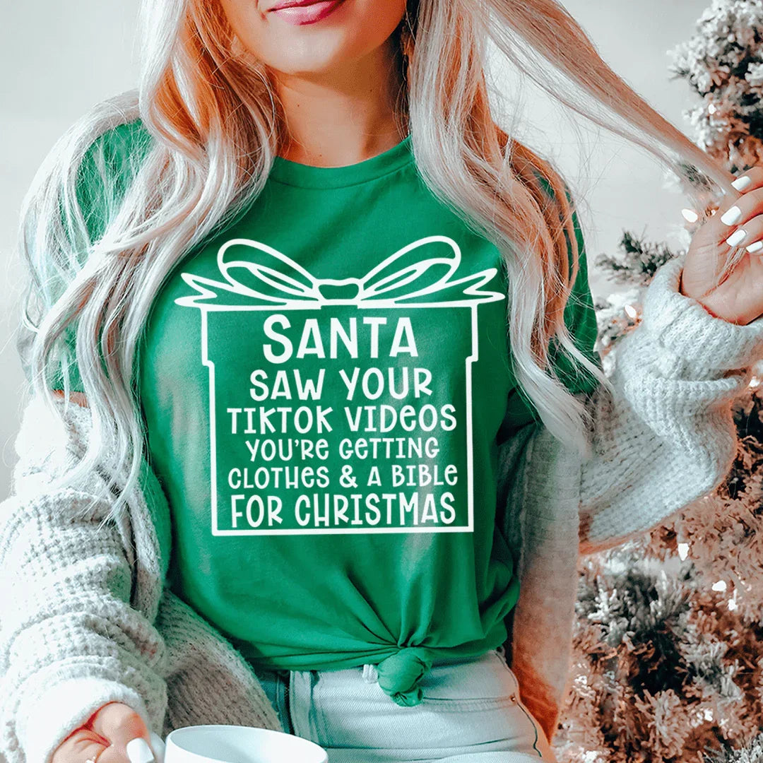 Santa Saw Your Videos Tee - Korvel