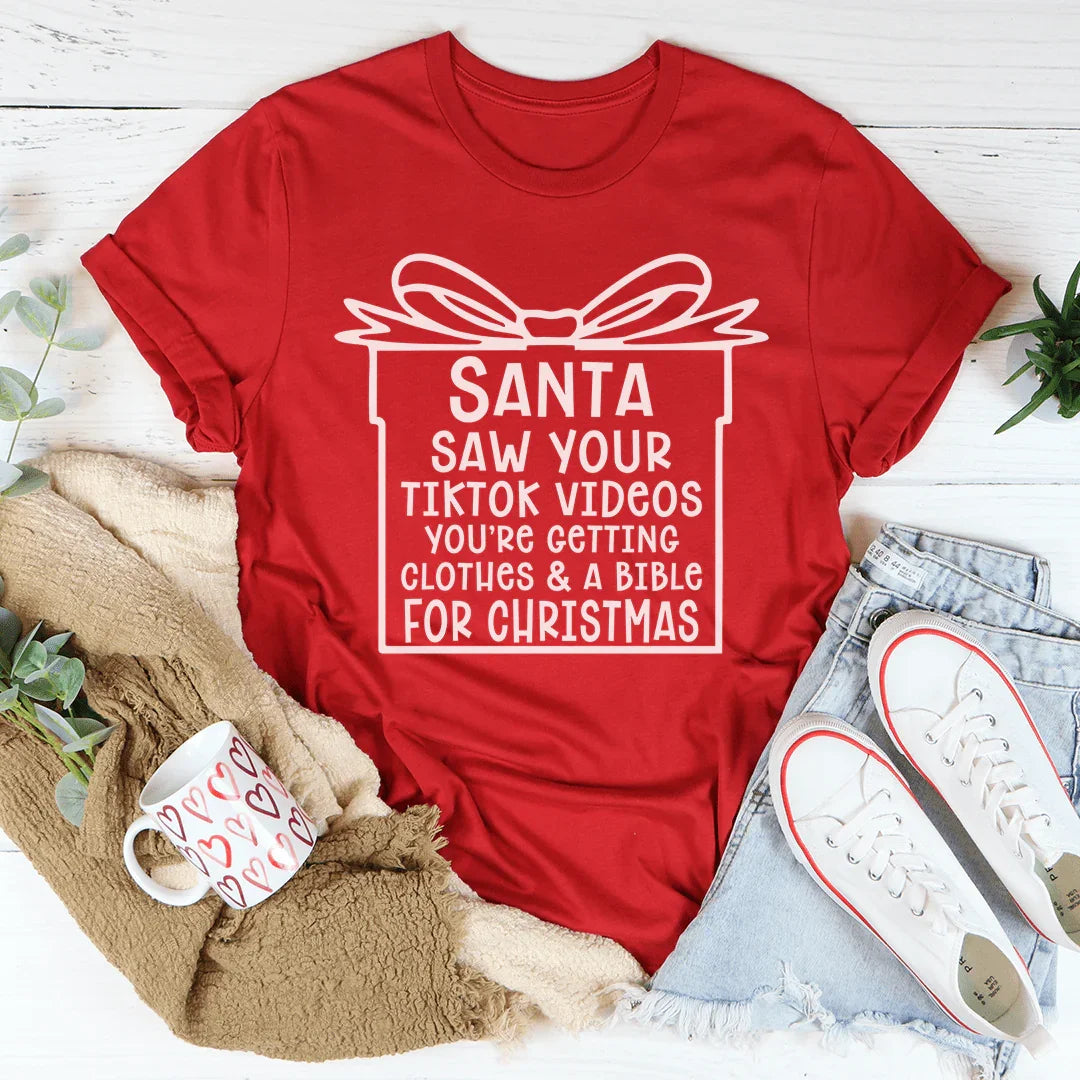 Santa Saw Your Videos Tee - Korvel