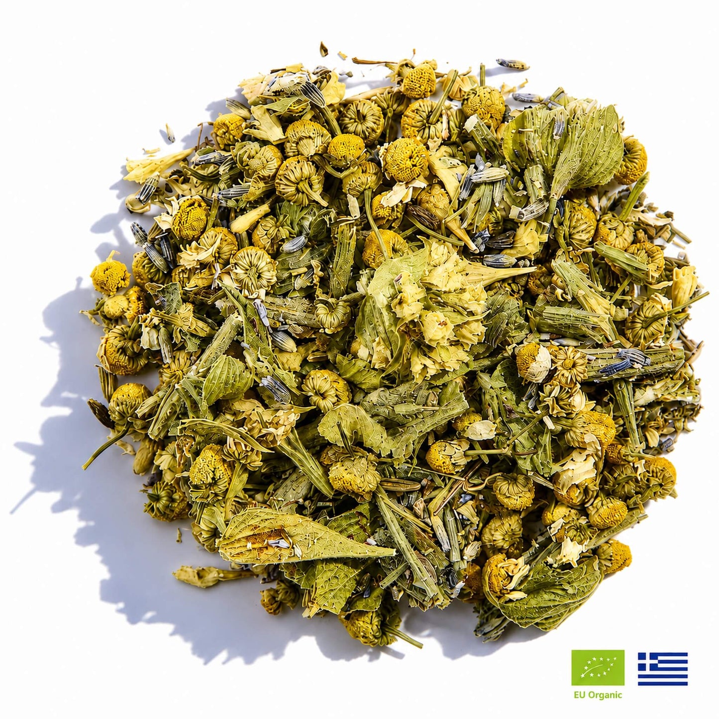 Calming Herbal Infusion: Greek Mountain Tea with Lavender & Chamomile