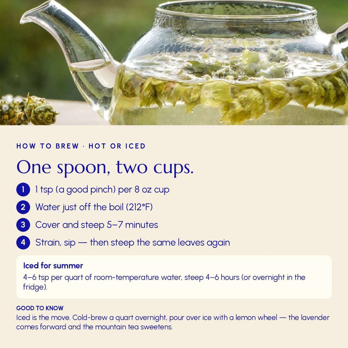 Calming Herbal Infusion: Greek Mountain Tea with Lavender & Chamomile