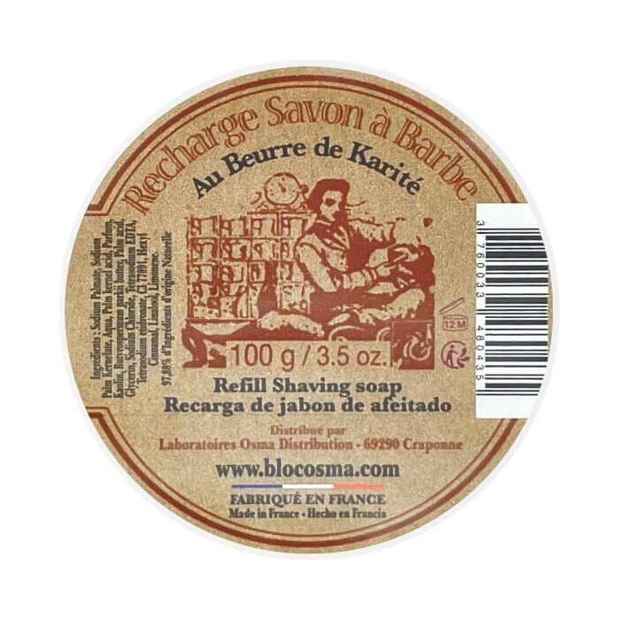 Recharge de savon à raser Osma avec beurre de karité - 3,5 oz