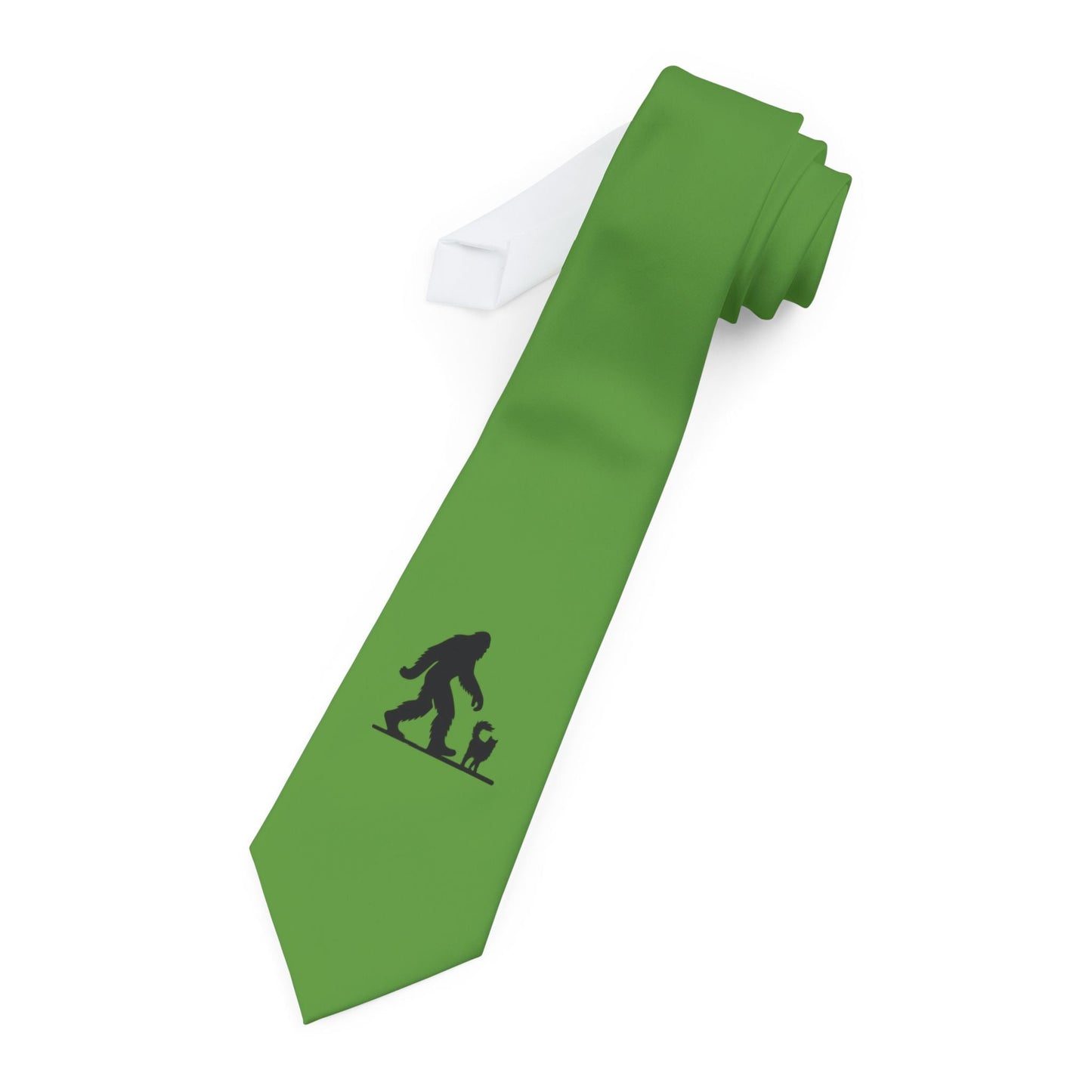 Sasquatch Adventure Necktie - For Nature Lovers & Outdoor Enthusiasts