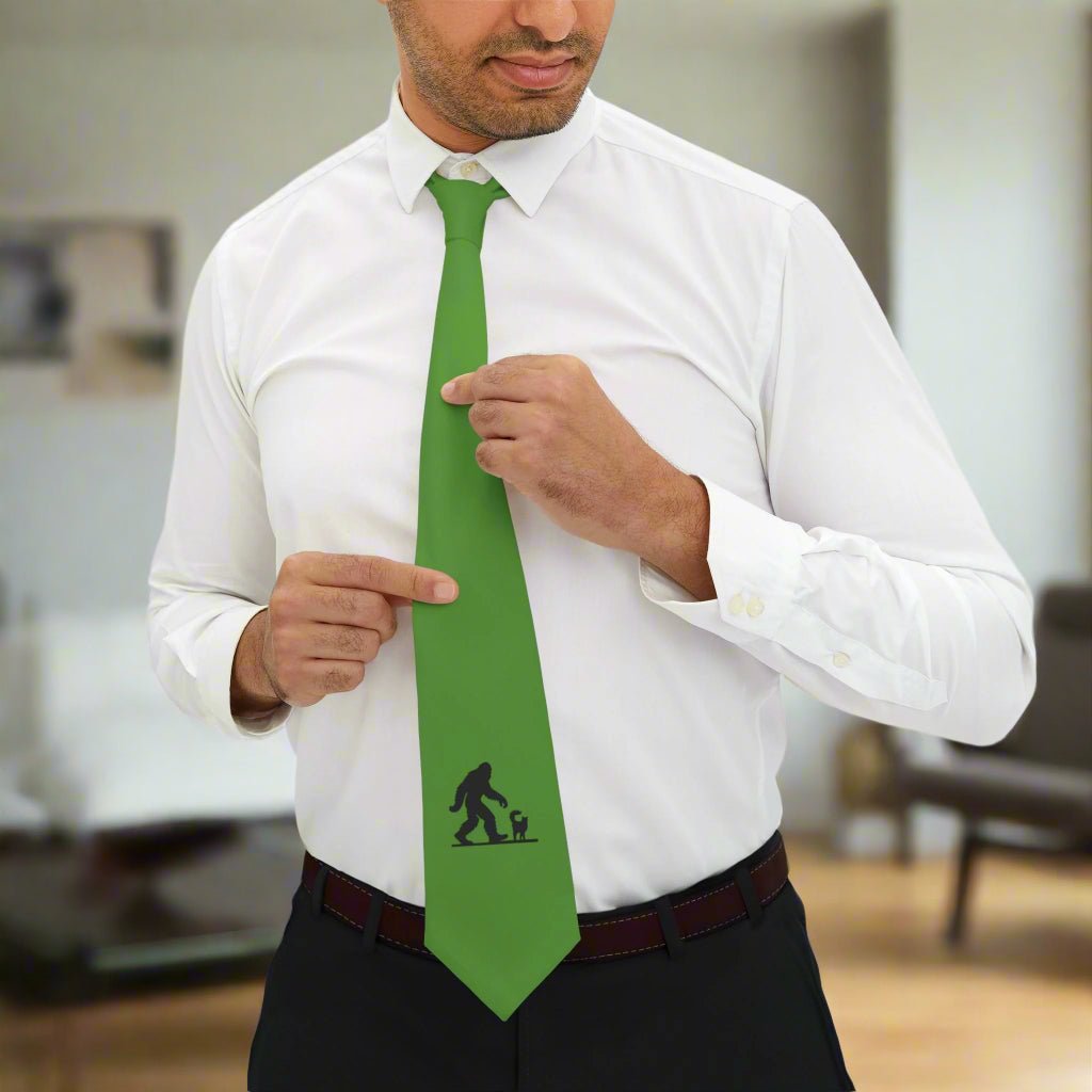 Sasquatch Adventure Necktie - For Nature Lovers & Outdoor Enthusiasts