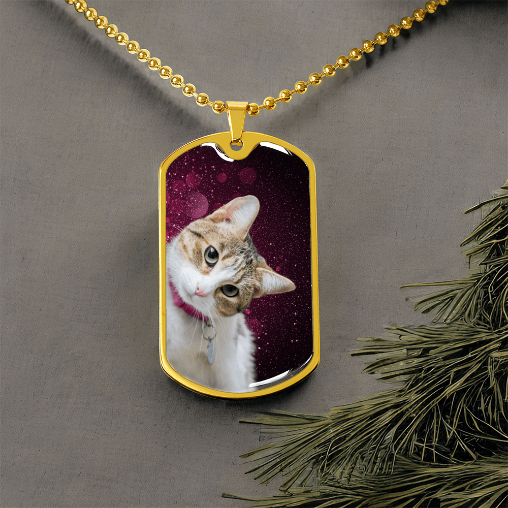 Collier Sassy Kitty - Acier chirurgical premium et finition or